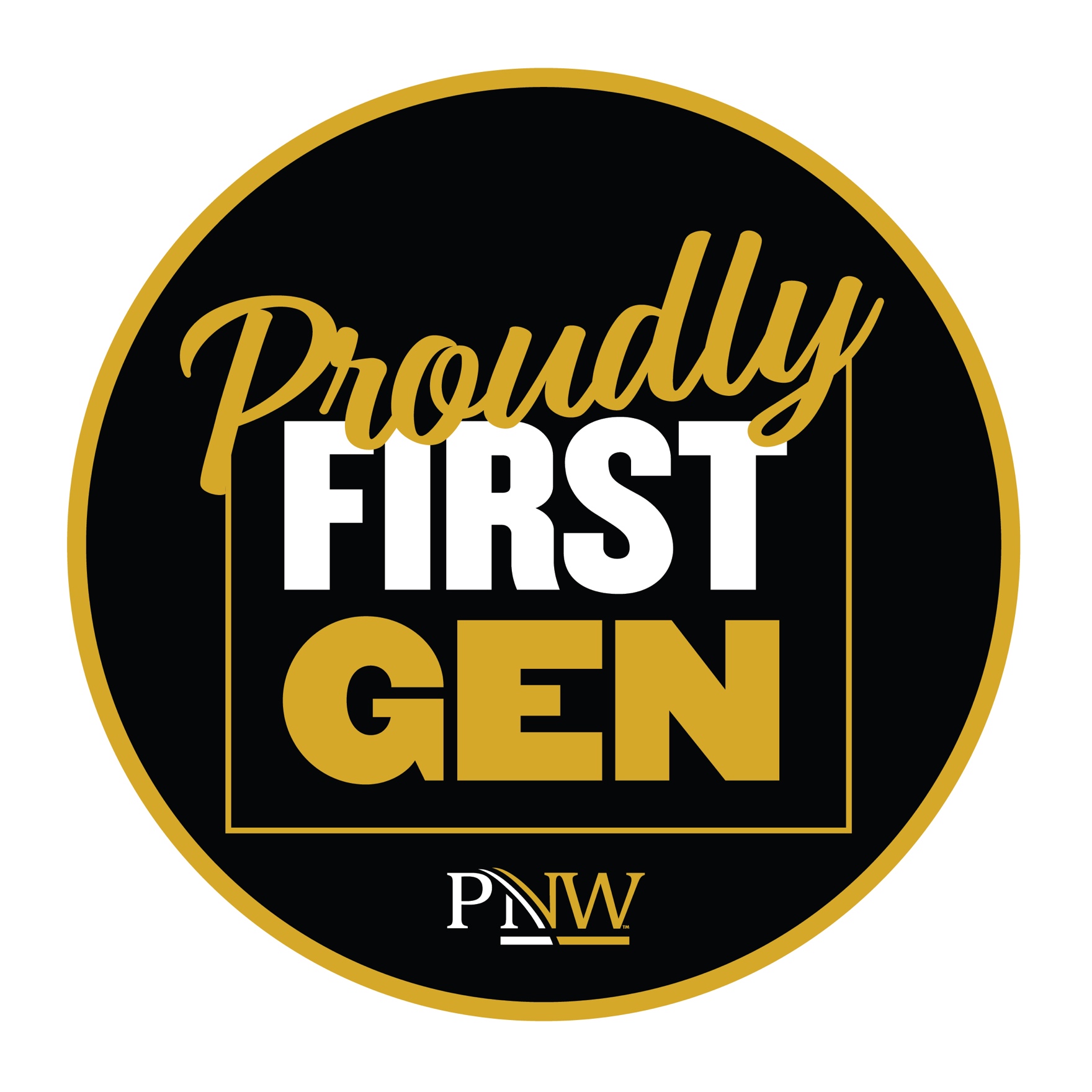 Purdue University Northwest First-gen Program Logo