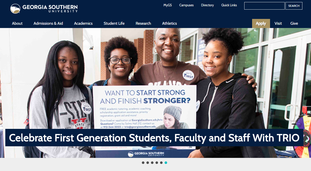 Georgia Southern University FGCC Grant Website