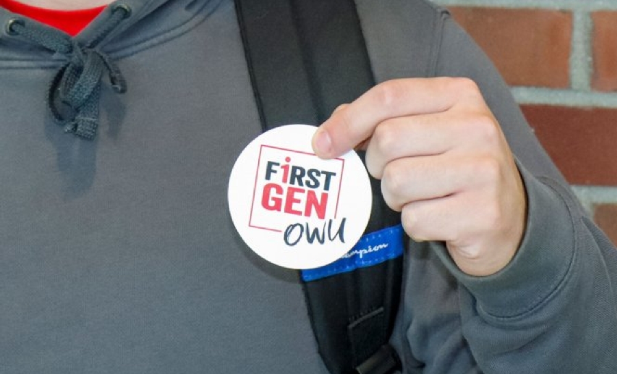 Ohio Wesleyan first-gen button