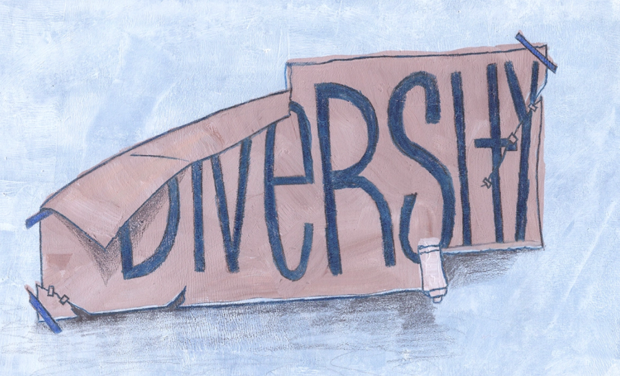diversity sign illustration (Politico)
