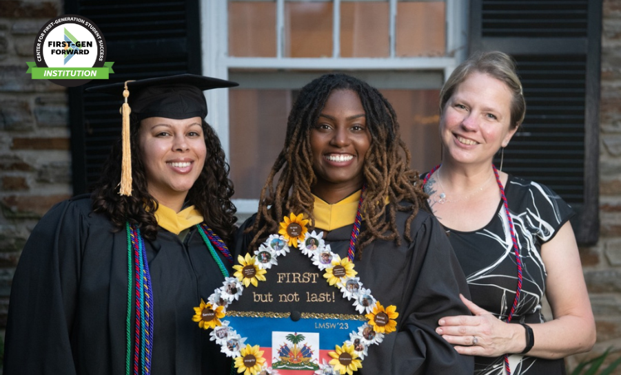 University of Maryland, Baltimore staff with first-generation graduate