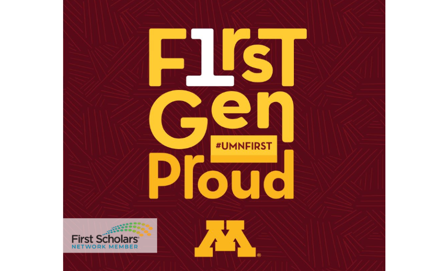 University of Minnesota Rochester First-gen program logo